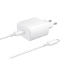Samsung USB Type-C hálózati töltő 45W + USB Type-C kábel fehér (EP-TA845EWE + EP-DW767JWE) (EP-TA845EWE + EP-DW767JWE)