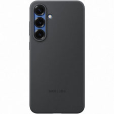 Samsung Védőburkolat Samsung szilikon tok Galaxy S25+ telefonhoz, fekete tok és táska