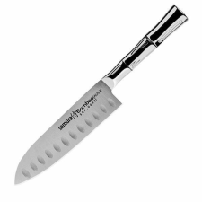  Samura Bambusz kis Santoku 137mm - AUS-8 acél, rozsdamentes acél markolat kés és bárd