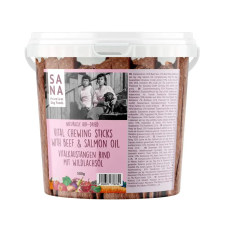  Sana fogtisztító rágórúd marha vadlazac olaj 500g jutalomfalat kutyáknak