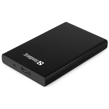 SANDBERG 133-89 2.5" USB 3.0 Külső HDD ház - Fekete asztali számítógép kellék