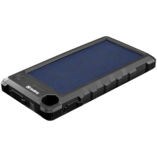 SANDBERG Akkubank - Outdoor Solar Powerbank 10000 (napelem; vízálló, elemlámpa; USB-C+USB-A) power bank