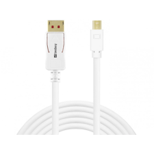 SANDBERG DP-MiniDP 1.4 8K60Hz 2m White kábel és adapter
