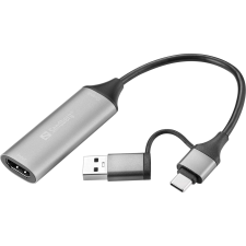 SANDBERG HDMI Capture Link to USB-C/A Grey 136-70 (136-70) kábel és adapter