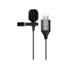SANDBERG Streamer USB Clip Microphone Black