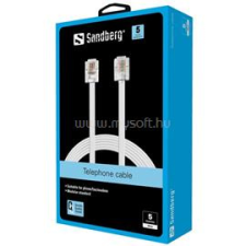 SANDBERG Telefonkábel, Telephone RJ11-RJ11 5 m (SANDBERG_502-52) kábel és adapter