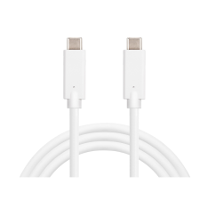 SANDBERG USB-C apa - USB-c apa töltőkábel - Fehér (1m) (136-22) kábel és adapter