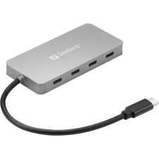 SANDBERG USB-C to 4 x USB-C Hub Silver hub és switch