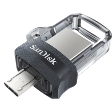 Sandisk 128 GB Ultra Duel Drive Micro USB + USB 3.0 Pendrive - Fekete pendrive