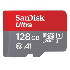 Sandisk 128gb microsdxc ultra class 10 uhs-i a1 + adapterrel 00215427 memóriakártya