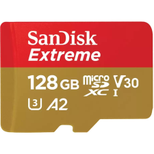 Sandisk 128GB SanDisk Extreme MicroSDXC 190MB/s +Adpater (SDSQXAA-128G-GN6MA) memóriakártya
