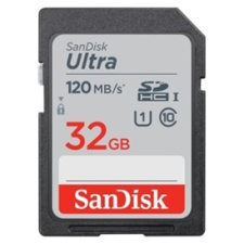 Sandisk 186496 memóriakártya SDHC ULTRA 32GB, 120MB/s, CL10, UHS-I memóriakártya