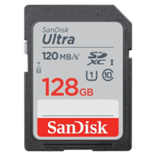 Sandisk 186498 memóriakártya SDHC ULTRA 128GB, 120MB/s, CL10, UHS-I memóriakártya