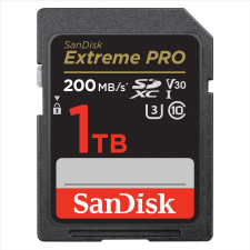 Sandisk 1TB Sandisk Extreme PRO SDXC 200 MB/s & 140 MB/s, UHS-I, Class 10, U3, V30 (SDSDXXD-1T00-GN4IN / 121599) (SDSDXXD-1T00-GN4IN / 121599) memóriakártya