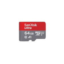 Sandisk 215421 MicroSD Ultra ANDROID kártya 64GB, 140MB/s, A1, Class 10, UHS-I memóriakártya