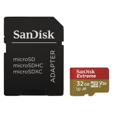 Sandisk 32GB SD micro (SDHC Class 10 UHS-I V30) Extreme Pro memória kártya adapterrel memóriakártya