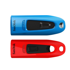 Sandisk 32GB Ultra USB 3.0 Pendrive - Piros-Kék (2db/csomag) (SDCZ48-032G-G462) pendrive