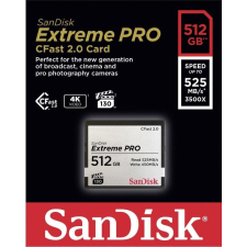 Sandisk 512GB Compact Flash Sandisk CFast 2.0 Extreme Pro (SDCFSP-512G-G46D / 173409) memóriakártya