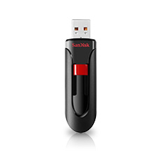 Sandisk 64GB Cruzer Glide USB2.0 pendrive - Fekete/piros (SDCZ60-064G-B35 / 114879) pendrive