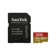 Sandisk 64GB Extreme microSDXC UHS-I CL10 Memóriakártya + Adapter (121585) memóriakártya