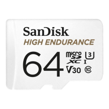 Sandisk 64gb micro sdxc memória kártya sandisk high endurance cl10 u3 v30 + adapter (sdsqqnr-064g-gn6ia / 183566) memóriakártya