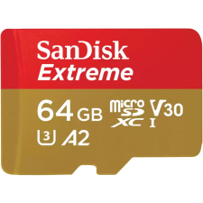 Sandisk 64GB SanDisk Extreme MicroSDXC 170MB/s +Adpater (SDSQXAH-064G-GN6MA) memóriakártya