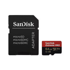 Sandisk Extreme PRO microSDXC V30, A2 64GB + adapter (200MB/s) (214503) memóriakártya