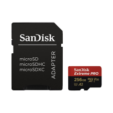Sandisk Memóriakártya SANDISK microSDXC Extreme PRO U3 V30 256 GB + adapter memóriakártya