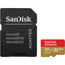 Sandisk MicroSDHC 32GB Extreme + SD adaptér memóriakártya