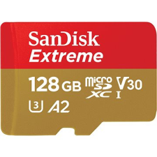 Sandisk microSDXC 128 GB Extreme Action Cams and Drones + Rescue PRO Deluxe + SD adapter memóriakártya