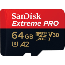 Sandisk microSDXC 64 GB Extreme PRO + Rescue PRO Deluxe + SD adapter memóriakártya