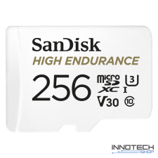 Sandisk microSDXC high endurance 256 GB memóriakártya 100 mb/s c10 u3 v30 SDSQQNR-256G-GN6IA micro SD XC (183568) memóriakártya