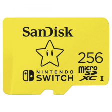 Sandisk microSDXC kártya NINTENDO SWITCH 256GB, 100MB/s, U3, C10, A1, UHS-1 (183573) memóriakártya