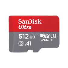 Sandisk Ultra 512 GB Class 10/UHS-I microSDXC with SD adapter (SDSQUAC-512G-GN6MA) memóriakártya