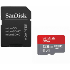 Sandisk Ultra microSDXC 128GB 140MB/s A1 Class 10 UHS-I + adapter memóriakártya