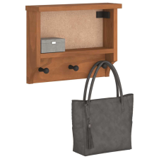  SANDNES tömör fenyőfa falra szerelt kabátállvány 45x12x35 cm bútor