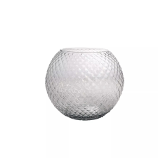 Sandra Rich Diamond Üvegváza, kerek, magasság: 210 mm, átmérő: 250 mm dekoráció