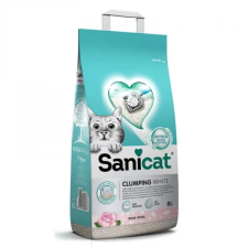  Sanicat macskaalom Clumping White rose fehér csom bentonit 8l macskaalom