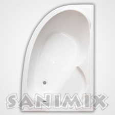  Sanimix Akril asszimetrikus fürdőkád 150x100 jobbos 29.150100 RIGHT kád, zuhanykabin