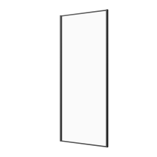  SANOSLIM zuhany oldalfal 100 x 200 cm matt fekete kád, zuhanykabin