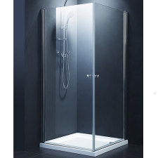 Sanotechnik ELEGANCE SZÖGLETES ZUHANYKABIN TÁLCA NÉLKÜL, 6MM, 90X90X195CM kád, zuhanykabin