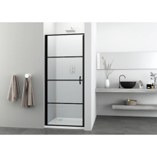 Sanotechnik ELITE BLACK NYÍLÓAJTÓ 80x195CM kád, zuhanykabin
