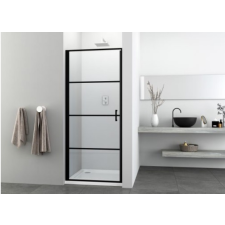  Sanotechnik ELITE BLACK nyílóajtó 88-90 x 195 cm S90B kád, zuhanykabin