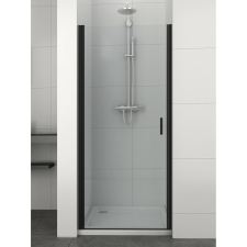  Sanotechnik Elite T90B nyílóajtó fekete kád, zuhanykabin