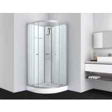  Sanotechnik IDEA 2 komplett 90x90x203 cm íves zuhanykabin (PS11) kád, zuhanykabin