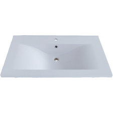 Sanotechnik ÖNTÖTT MÁRVÁNY MOSDÓ RÁÉPÍTHETŐ, 91X51X16,5CM,SZÖGLETES,FEHÉR fürdőszoba kiegészítő
