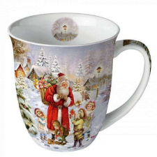  Santa bringing presents porcelánbögre 0,4l bögrék, csészék