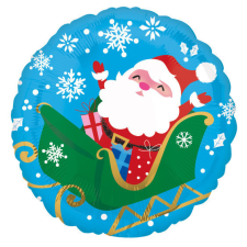  Santa Claus, Télapó fólia lufi 43 cm party kellék