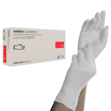 Santex Latex gumikesztyű fehér L védőkesztyű