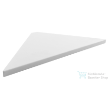 Sapho ABELINE rockstone sarokpolc, 200x12x200mm, matt fehér (AE200-0101) bútor